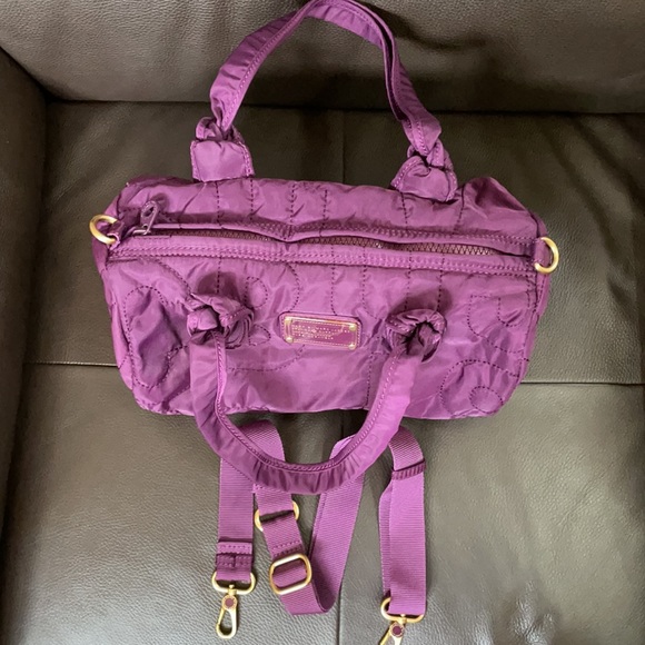 Marc Jacobs dark purple nylon satchel - Picture 6 of 8